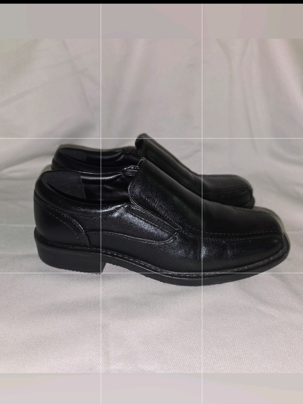 Bruno Marc Black Boys' Dress Shoes Slip-On Loafers Sz 4 Wedding Church Formal